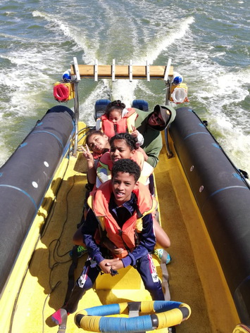 Kids on Boat